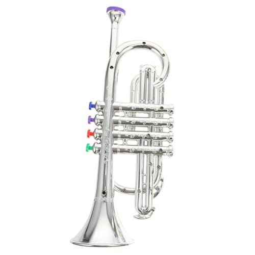 PartyKindom Simulierte Kindertrompete aus Kunststoff Leichtes Musikalisches Instrument Kreatives Lernspielzeug für Jungen und Mädchen Sicher und Einfach zu Bedienen für Musikförderung und von PartyKindom