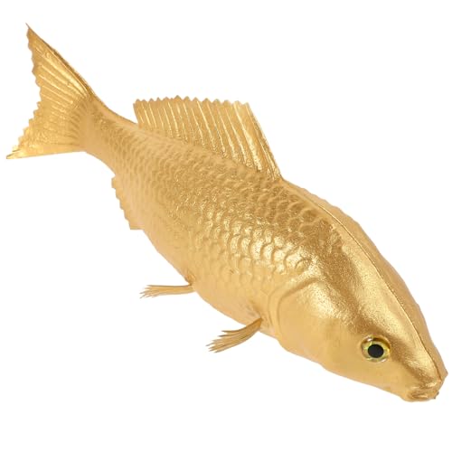 PartyKindom Simuliertes Fischspielzeug Realistisches Fischmodell Gefälschtes Fischmodell Fisch Dekoration Fischfigurenmodell Lebensechtes Simulationstiermodell Simulierte Tiermodelle Golden Pu von PartyKindom