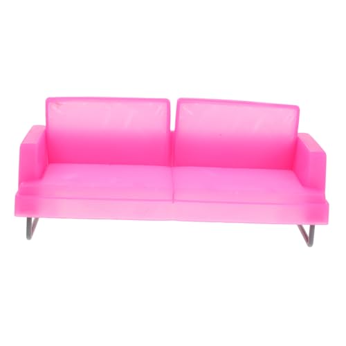 PartyKindom Miniaturmöbel Couch für Puppenhaus Eleganter Sofastuhl im Königlichen Design Leicht Tragbar Puppenhaus Zubehör für Wohnzimmer Dekoration von PartyKindom