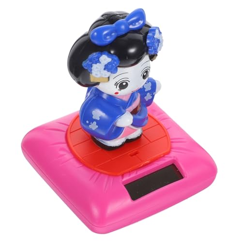 PartyKindom Solar Kimono Puppe Süße Wackelkopf Figur für Auto Bürodekoration Solarbetriebenes Kimono Deko Element für Tisch Garten Ostern PartyKindom Solar Kimono Puppe Süße Wackelkopf Figur für Auto Bürodekoration Solarbetriebenes Kimono Deko Element für Tisch Garten Ostern von PartyKindom