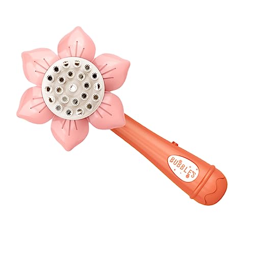 PartyKindom Sonnenblumen-Bubble-Maschine Seifenblasenset Blasengebläse Sonnenblumenförmiger Seifenblasenstab Kinderblasen Seifenblasenmaschine in Sonnenblumenform Rosa Plastik von PartyKindom