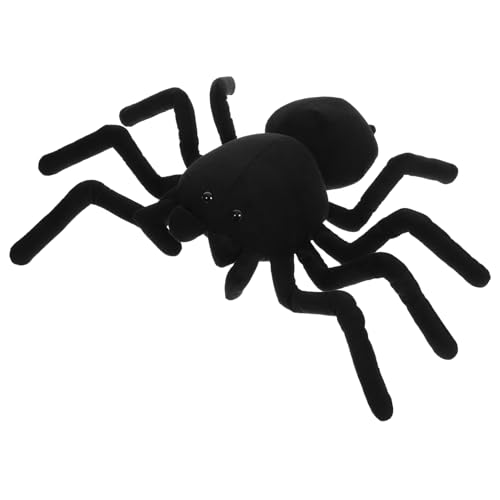 PartyKindom Spinne Plüschtier Kuscheltiere Riesiges Stofftier Spinne Plüsch Stofftier Spinnenspielzeug Spinnenpuppe Spinne Stofftier Spinne Plüschpuppe Plüschspinne Schwarz von PartyKindom
