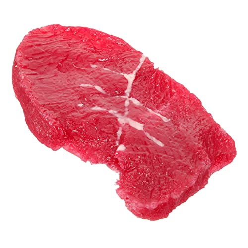PartyKindom Steakimitat Fake-Steak-Requisite Faux-Steak-Modell Dekorationen Mini Künstliches Steak Realistisch Party Fotografie-Requisiten Lebensecht Geschnittene Steaks Fälschung Harz von PartyKindom