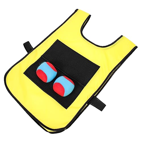 PartyKindom Sticky Balls Spielset für Interaktives Outdoor mit Haftwesten Bälle Zufälliger Farbe Fördert Hand Augen Koordination und Motorik für Partys und Freizeitaktivitäten Zufällige Farbe von PartyKindom
