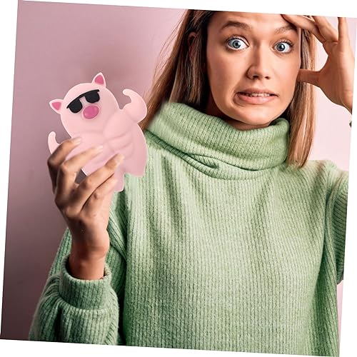 PartyKindom Stressabbau Squeeze Toy Schwein aus TPR und Sand Kleines Cartoon Stressspielzeug zum Drücken und Entspannen Lustiges Decompress Tier für Erwachsene und Anti Stress Gadget PartyKindom Stressabbau Squeeze Toy Schwein aus TPR und Sand Kleines Cartoon Stressspielzeug zum Drücken und Entspannen Lustiges Decompress Tier für Erwachsene und Anti Stress Gadget von PartyKindom