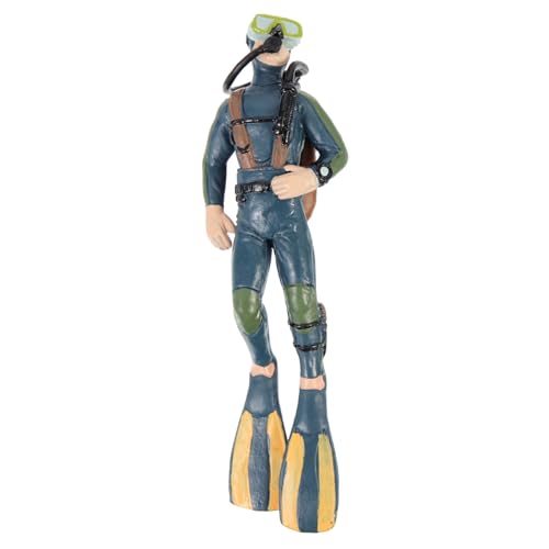 PartyKindom Taucher Modell Aquarium Deko Miniatur Figur Abs Langlebig Schwimmfähig für Süßwasser Geeignet Fisch Tank Landschaft Dekoration Geschenkidee von PartyKindom