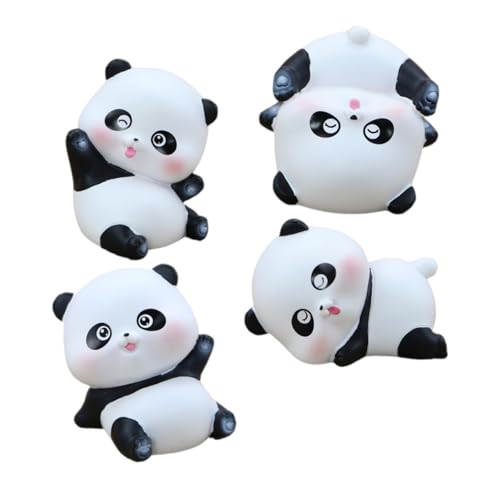 PartyKindom Teiliges Panda Deko aus Hochwertigem Harz Niedliche Tortendeko und Auto Schmuck Vielseitig für Kindergeburtstag Kuchen Schreibtisch und Geeignet von PartyKindom