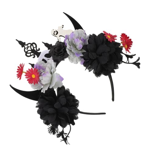 PartyKindom Teufelshörner-stirnband – Dämonenkostüm, Cosplay, Horn-haarreif Mit Blume, Wiederverwendbar, Halloween-kopfbedeckung Für Party-anziehveranstaltungen, Schwarz PartyKindom Teufelshörner-stirnband – Dämonenkostüm, Cosplay, Horn-haarreif Mit Blume, Wiederverwendbar, Halloween-kopfbedeckung Für Party-anziehveranstaltungen, Schwarz von PartyKindom