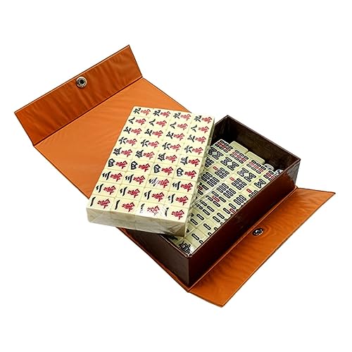 PartyKindom Tragbares Mahjong Leichtes Chinesisches Majong Spiel Mini Reise Mahjong für Familie und Freunde Handliches Familienspiel für Unterwegs und Camping mit Glatter Oberfläche PartyKindom Tragbares Mahjong Leichtes Chinesisches Majong Spiel Mini Reise Mahjong für Familie und Freunde Handliches Familienspiel für Unterwegs und Camping mit Glatter Oberfläche von PartyKindom