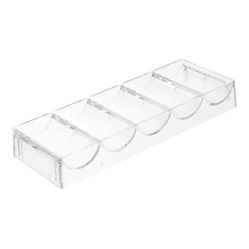 PartyKindom Transparenter Pokerchip Halter Multifunktionale Aufbewahrungsbox aus Robustem für und Kleine Gegenstände Stilvolles Design für Zuhause und Spieleabende von PartyKindom