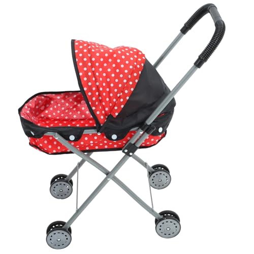 PartyKindom Trolley- Puppenwagen Babypuppe Mit Kinderwagen Puppenwagen Für Kleinkinder Von 1 Bis 3 Jahren Simulierter Puppenwagen Für Kinderwagen Oxford-Stoff PartyKindom Trolley- Puppenwagen Babypuppe Mit Kinderwagen Puppenwagen Für Kleinkinder Von 1 Bis 3 Jahren Simulierter Puppenwagen Für Kinderwagen Oxford-Stoff von PartyKindom