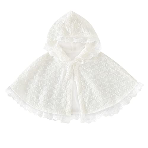 PartyKindom Umhang für Eleganter Weißer Kapuzen Cape mit Spitzenbesatz für Jahre für Kostümpartys Cosplay für Kleine Prinzessinnen PartyKindom Umhang für Eleganter Weißer Kapuzen Cape mit Spitzenbesatz für Jahre für Kostümpartys Cosplay für Kleine Prinzessinnen von PartyKindom