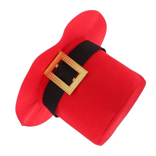 PartyKindom Unisex Festlicher Top Hat für Erwachsene Bequeme und Leichte Weihnachtsmütze für Neujahrsfeiern Rot für Kostüme und Festliche Anlässe von PartyKindom