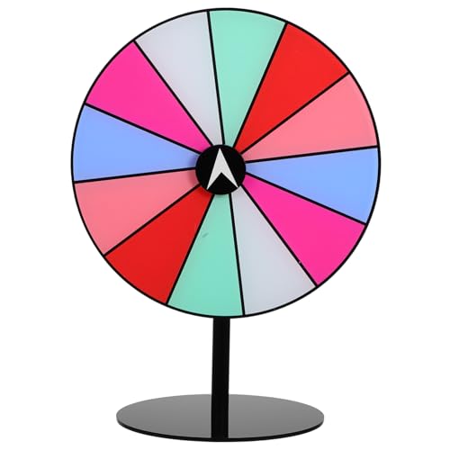 PartyKindom Unterhaltung Roulette Rotierendes Spielrad Partyspiel Plattenspieler Party Challenge Rad Farbiges Drehendes Preisrad Einfaches Spielrad Tombola Spiel Tombola Rad Acryl von PartyKindom