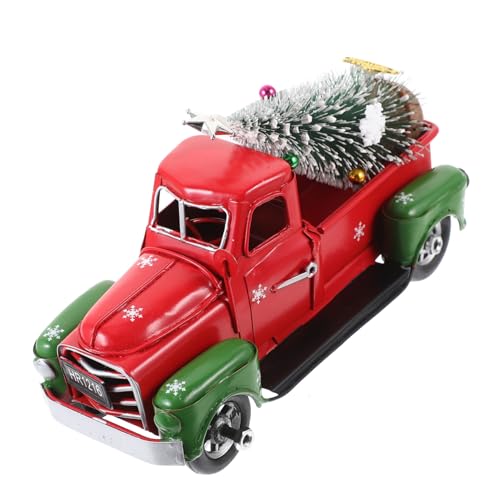 PartyKindom Vintage Weihnachts Truck Modell Grün Kleine Tischdeko Langlebiges Kunst Ornament für Festliche Wohnraumdekoration PartyKindom Vintage Weihnachts Truck Modell Grün Kleine Tischdeko Langlebiges Kunst Ornament für Festliche Wohnraumdekoration von PartyKindom