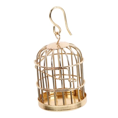 PartyKindom Vogelkäfig-Ornamente Mini-Vogelkäfig-Modell hängend Miniatur-Vogelkäfig Zubehör für Vogelkäfige Mikrolandschaftsversorgung Mini-Vogelkäfig- Legierung Golden PartyKindom Vogelkäfig-Ornamente Mini-Vogelkäfig-Modell hängend Miniatur-Vogelkäfig Zubehör für Vogelkäfige Mikrolandschaftsversorgung Mini-Vogelkäfig- Legierung Golden von PartyKindom