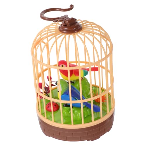 PartyKindom Vogelkäfig- mit Sprachsteuerung Flatterndes Papageienvogelspielzeug sprachaktivierte Induktionsvögel Kleine Vogelspielzeug singendes, zwitscherndes Vogelspielzeug Plastik PartyKindom Vogelkäfig- mit Sprachsteuerung Flatterndes Papageienvogelspielzeug sprachaktivierte Induktionsvögel Kleine Vogelspielzeug singendes, zwitscherndes Vogelspielzeug Plastik von PartyKindom