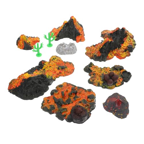 PartyKindom Vulkanmodell Teilig Ornament für Tischdekoration Büro Landschaft Micro Landschaft Vulkanische Modelle zum Lernen und Dekorieren PartyKindom Vulkanmodell Teilig Ornament für Tischdekoration Büro Landschaft Micro Landschaft Vulkanische Modelle zum Lernen und Dekorieren von PartyKindom