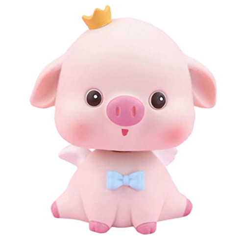 PartyKindom Wackelkopf Schwein Dekoration Resin Ornament für Auto Büro Niedliches Schwein für Schreibtisch und Tolles für Freunde und Familie PartyKindom Wackelkopf Schwein Dekoration Resin Ornament für Auto Büro Niedliches Schwein für Schreibtisch und Tolles für Freunde und Familie von PartyKindom