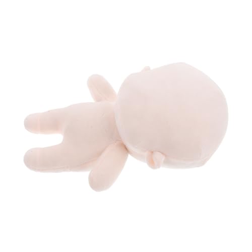 PartyKindom Weiche Baumwollpuppe mit Glatter Oberfläche Flexibler Kuschelkörper zum Bekleiden und Basteln Niedliches Stofftier für Mädchen Vielseitig Positionierbar DIY Puppe von PartyKindom