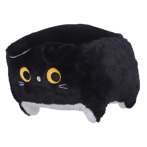 PartyKindom Weiches Niedliches Plüsch Katzenwürfelspielzeug Kreative Quadratische Katzenfigur Kuscheliges Stofftier für Sofa Bett Geschenkidee für Freunde und Halloween Party von PartyKindom