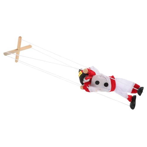 PartyKindom Weihnachtlicher Schneemann Marionette Puppenspielzeug aus Weichem Stoff mit Fäden Interaktives für Kreatives Rollenspiel zu Hause Schule und Kindergarten Festliche Geschenkidee von PartyKindom