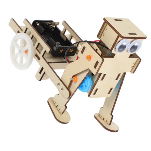 PartyKindom Wissenschaftliches Experimentier Holzroboter Bausatz für DIY Lernspielzeug Fördert Praktische Fähigkeiten Kreativität und Problemlösung Spielerisch von PartyKindom