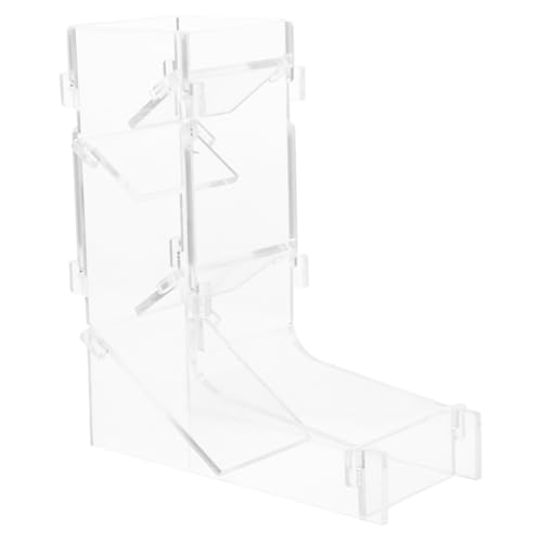 PartyKindom Würfelturm Würfelrolle Würfeltürme DIY-spielbrett Zubehör Für Brettspiele DIY-brettspiel Tischspiele, Würfelspiele Turmwürfel Würfelrolltablett Acryl Transparent von PartyKindom
