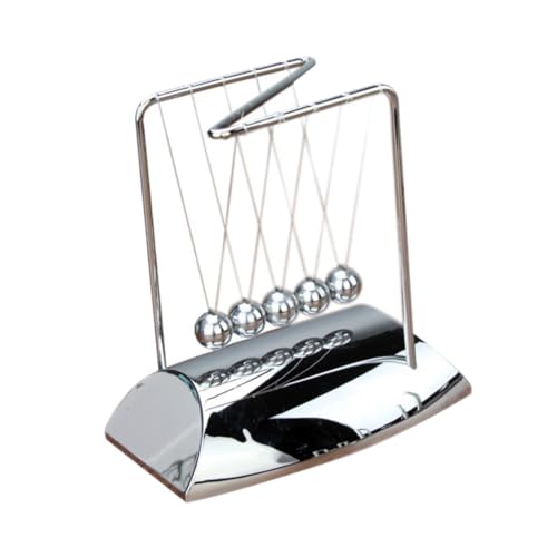 PartyKindom Z Förmiges Newton Balance Ball Dekorative Physik Dekoration Stressabbau Ornament für Büro und Zuhause Wissenschaftliches Lernspielzeug Stilvolle Schreibtischverzierung von PartyKindom