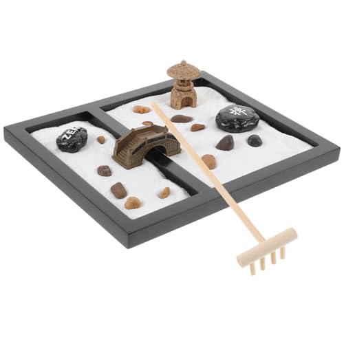 PartyKindom Zen Garten Dekoration mit Simulation Moos und Kreativer Meditationsgarten für Büro und Zuhause Miniaturlandschaft aus Sand für Freunde und Familie PartyKindom Zen Garten Dekoration mit Simulation Moos und Kreativer Meditationsgarten für Büro und Zuhause Miniaturlandschaft aus Sand für Freunde und Familie von PartyKindom