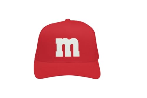 MM Mesh Cap – Basecap – M und M Damen Kostüm Zubehör – Gruppen Baseballcap für Karneval, Fasching, Festival & JGA – bunte M&M Verkleidung Mütze – Partyhut für Damen & Herren – Unisex von PartyMagix