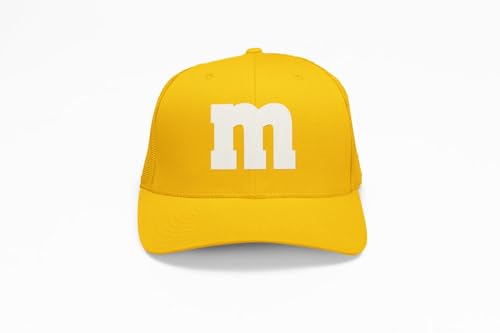 MM Mesh Cap – Basecap – M und M Damen Kostüm Zubehör – Gruppen Baseballcap für Karneval, Fasching, Festival & JGA – bunte M&M Verkleidung Mütze – Partyhut für Damen & Herren – Unisex von PartyMagix