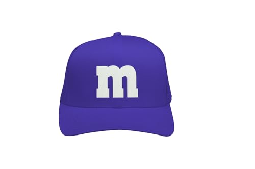 MM Mesh Cap – Basecap – M und M Damen Kostüm Zubehör – Gruppen Baseballcap für Karneval, Fasching, Festival & JGA – bunte M&M Verkleidung Mütze – Partyhut für Damen & Herren – Unisex von PartyMagix
