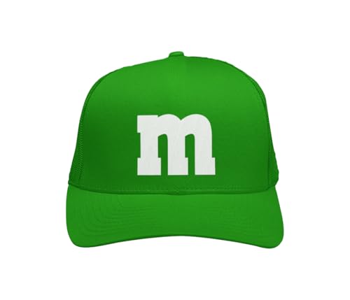 MM Mesh Cap – Basecap – M und M Damen Kostüm Zubehör – Gruppen Baseballcap für Karneval, Fasching, Festival & JGA – bunte M&M Verkleidung Mütze – Partyhut für Damen & Herren – Unisex von PartyMagix