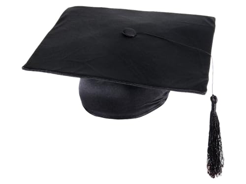 PartyMagix Doktorhut Schwarz – 2 bis 24 Stück – Abschlussfeier & Graduation Cap KH-190 – Akademischer Hut für Studenten, Abitur, Master, Bachelor, Schulabschluss & Kostüm von PartyMagix