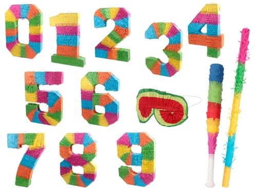 Pinata Geburtstag Schlagpinata Event Zahlen 0-9 von PartyMagix