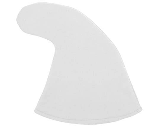 PartyMagix Witzige Zwergenmütze für Erwachsene – Lustiges Karneval Accessoire für Männer & Frauen – Zwerg Kostüm Mütze (weiß) von PartyMagix