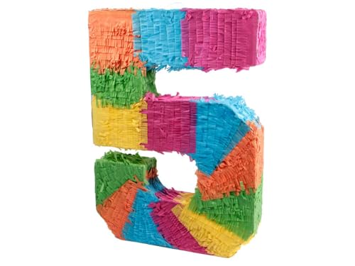 Zahlen Schlag-Pinata Geburtstag Piñata zum Befüllen Event Zahlen Hochzeit Jubiläum Partydeko Dekoration Geburtstagsdeko (Pinata Zahl 5) Zahlen Schlag-Pinata Geburtstag Piñata zum Befüllen Event Zahlen Hochzeit Jubiläum Partydeko Dekoration Geburtstagsdeko (Pinata Zahl 5) von PartyMagix
