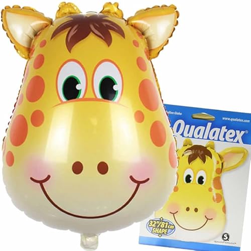 XXL Folienballon "Giraffe" für Geburtstag und Party Deko | 81cm hoch für Luft und Hellium | Kindergeburtstag Party Deko Luftballons Luftballons Zootiere XXL Folienballon "Giraffe" für Geburtstag und Party Deko | 81cm hoch für Luft und Hellium | Kindergeburtstag Party Deko Luftballons Luftballons Zootiere von PartyPal