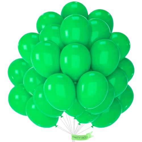 PartyWoo Luftballons Grün, 50 Stück 12 Zoll Ballons Grün, Grüne Luftballons für Ballongirlande oder Ballonbogen als Partydeko, Geburtstagsdekoration, Hochzeitsdekoration, Babypartydekoration, Grün-Y14 von PartyWoo