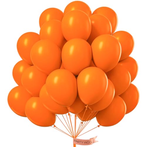 PartyWoo Luftballons Orange, 50 Stück 12 Zoll Ballons Orange, Orange Luftballons für Ballongirlande oder Ballonbogen als Partydeko, Geburtstagsdeko, Hochzeitsdekoration, Babypartydekoration, Orange-Y9 PartyWoo Luftballons Orange, 50 Stück 12 Zoll Ballons Orange, Orange Luftballons für Ballongirlande oder Ballonbogen als Partydeko, Geburtstagsdeko, Hochzeitsdekoration, Babypartydekoration, Orange-Y9 von PartyWoo