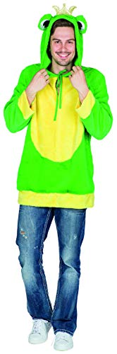 PartyXPeople Frosch Kostüm I Geeignet für Straßenkarneval, Party und Junggesellenabschied | Mit Kapuze | Große Froschaugen und glitzernde goldene Krone | Aus weichem Plüsch von PartyXPeople