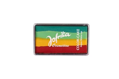 PartyXPeople Jofrika Color-Cake Hippie I 4 farbige Aqua Schminke I Wasserlöslich I Leichte Handhabung | Wischfeste Schminke | bunt 708843 - STD von PartyXPeople