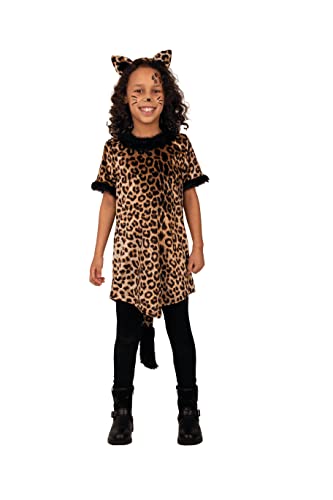 PartyXPeople Leoparden Kleid Kinderkostüm Raubkatze Verkleidung Kostüm braun-schwarz 12722-140 PartyXPeople Leoparden Kleid Kinderkostüm Raubkatze Verkleidung Kostüm braun-schwarz 12722-140 von PartyXPeople