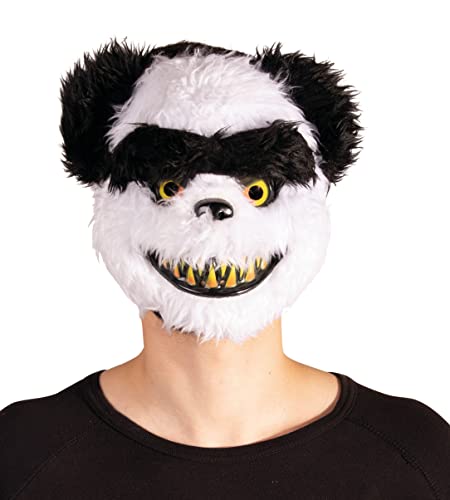 PartyXPeople Maske Panda I Unisex | Grusel-Maske I Fester Halt I Vollmaske I Ausdrucksstark I Geeignet für Halloween, Karneval und Role-Play von PartyXPeople