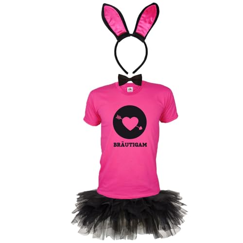 Partybob Bunny Männer JGA-Kostüm – Bräutigam-Hasenkostüm Junggesellenabschied (M) von Partybob