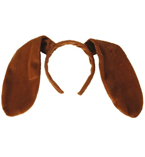 Haarreif Hundeohren, Haarreif mit braunen Schlappohren, für Karneval/Fasching Haarreif Hundeohren, Haarreif mit braunen Schlappohren, für Karneval/Fasching von Partychic