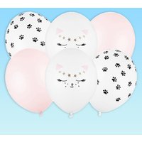 Lufballons, Kätzchen Mix, 6 Stück, Ø 30cm Lufballons, Kätzchen Mix, 6 Stück, Ø 30cm von Partydeco PL