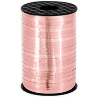 Geschenkband in roségold glänzend, Kunststoff, 225m x 5mm Geschenkband in roségold glänzend, Kunststoff, 225m x 5mm von Partydeco