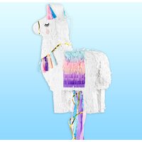Lama-Pinata aus Pappe, 50cm x 36cm von Partydeco